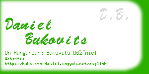 daniel bukovits business card